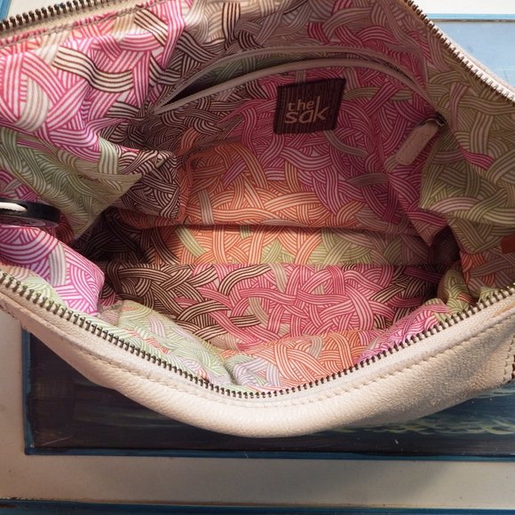 The Sak 100% Genuine Leather Multi Colored Handbag Vintage - Picture 6 of 8